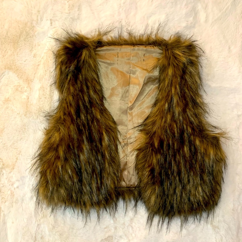 Faux fur vest